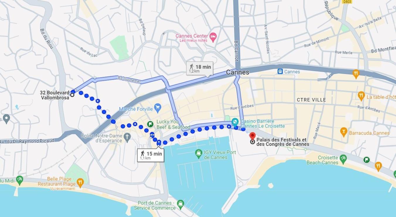 2 pièces - Croisette et Plages à 10 mn à pieds Cannes Esterno foto